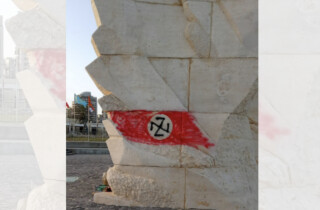 В Нетании 9 мая появилась свастика на памятнике Красной Армии