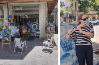 Уличные артисты вернулись на улицы в Нетании